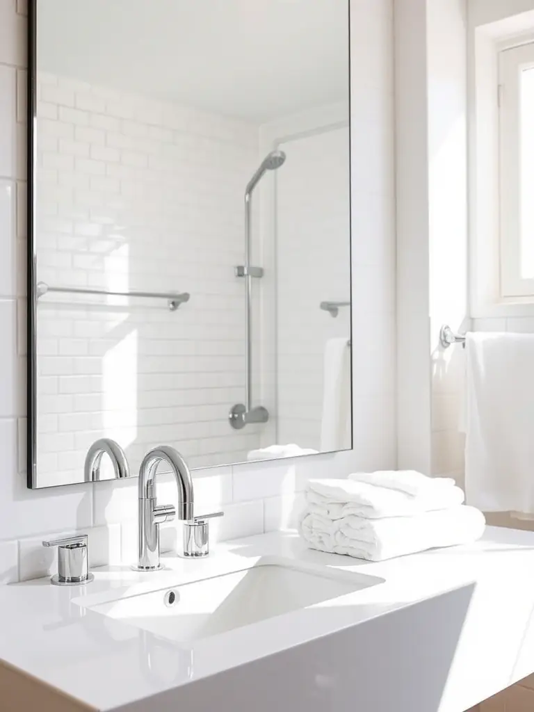 An image of a commercial bathroom remodeling project, showcasing Vanta Tiling's ability to create functional and aesthetically pleasing spaces for businesses.